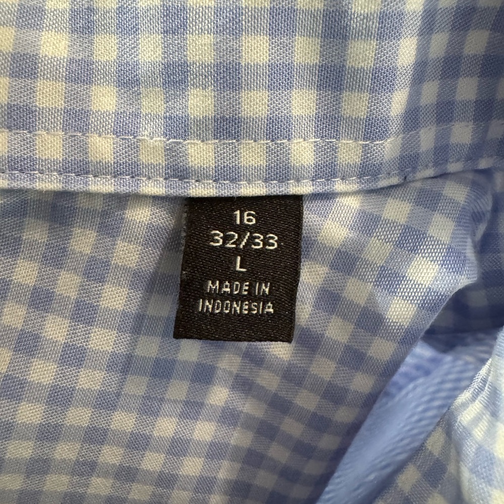 Lauren Ralph Lauren Light Blue Gingham Shirt - Picture 5 of 7